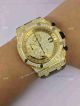 Copy Audemars Piguet Watch Yellow Case Over The Sky Star Brown Leather  (8)_th.jpg